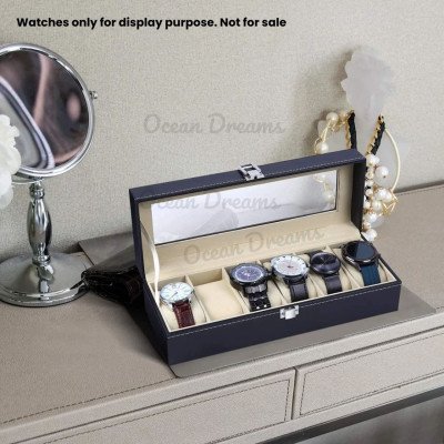 6 Slot Watch Box Display Case